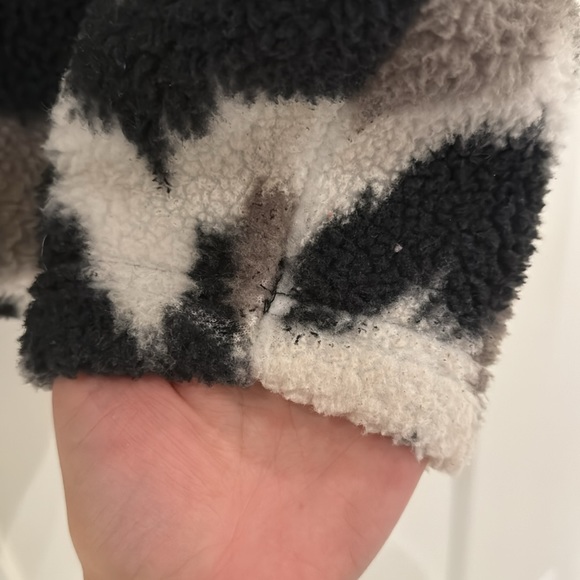 Eddie Bauer Sherpa Quarter Zip Jacket Sweater - Picture 4 of 5